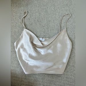 Bobbles and Lace Silk Tank Top